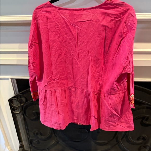 Savanna Jane Pink Embroidered Top - Picture 2 of 3